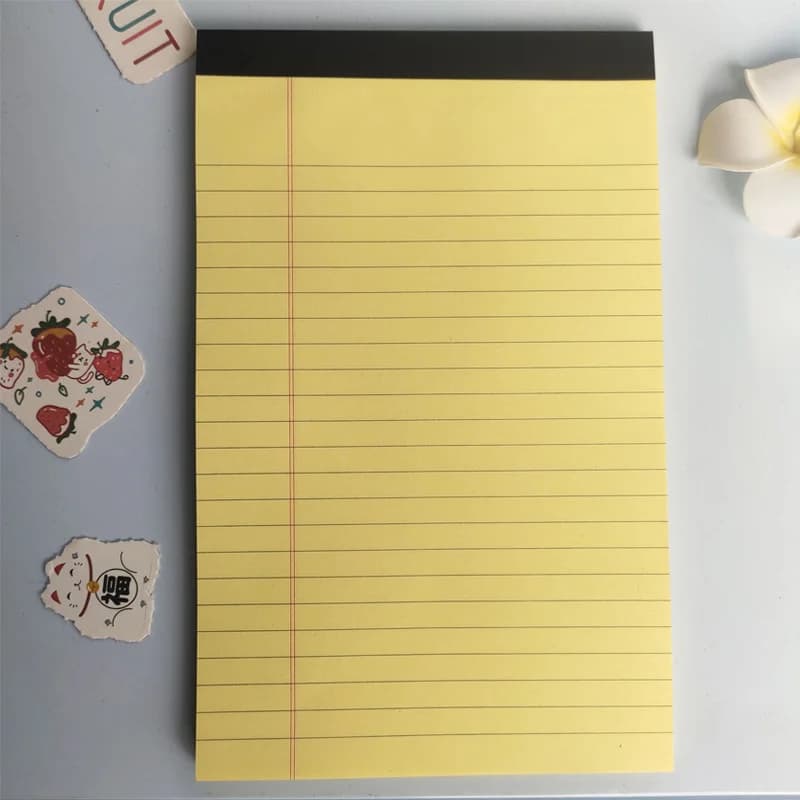 A5 Draft Notebook SImple Lined Tearable Sticky Notes Memo Book Portable Notebook with Tearable Paper - 5