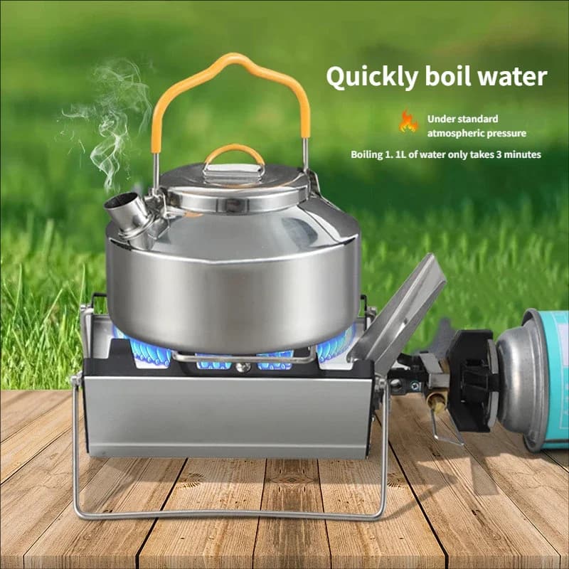 2600W Portable Camping Stove Portable Folding Gas Burner Outdoor Picnic Travel Cooking Grill Cooker Outdoor Camping Stove - 6
