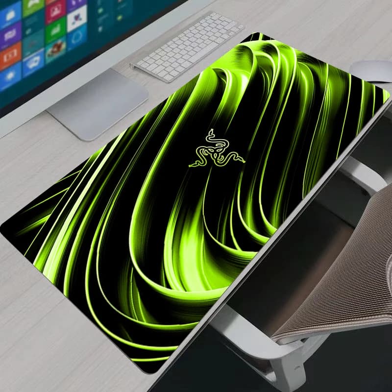 Mouse Pads New Razer Design Large Mouse Pad Office Desk Mats PC Gaming Accessories Mouse Pad Laptop Office Gifts Keyboard Mat - 2