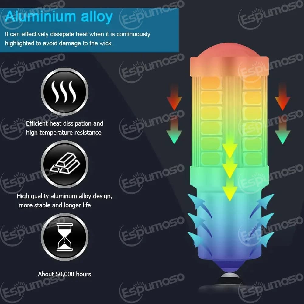 مصابيح LED خلفية P21W 7506 BA15S، مصابيح عكسية Canbus لسيارات فولفو C30 C70 S40 S60 S70 S80 V40 V50 V60 V70 XC60 XC70 XC90 - 6