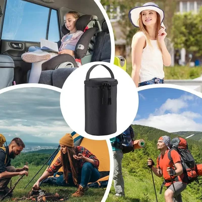 حقيبة تخزين أسطوانية لمحطات الغاز الخارجية مصباح غاز تخييم محمول مضاد للصدمات - 2