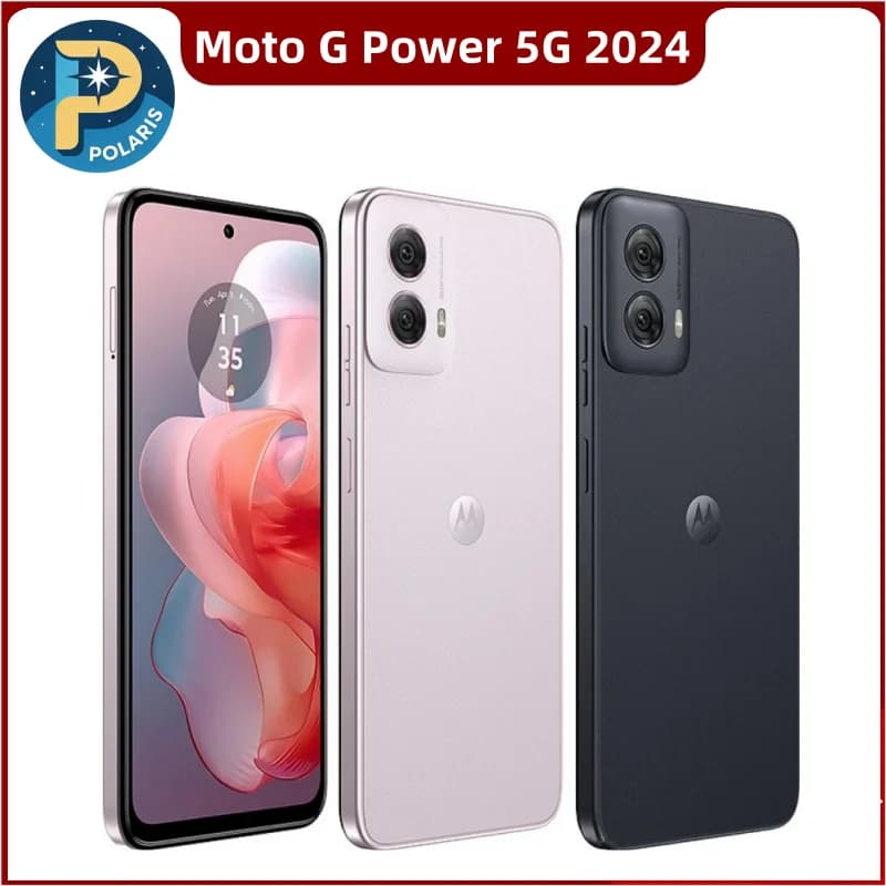 هاتف موتورولا موتو جي باور 5G الأصلي XT2415 (2024) 8 جيجابايت + 128 جيجابايت ذاكرة داخلية، شاشة 6.7 بوصة IPS LCD، شريحة SIM واحدة + eSIM، شبه جديد، مفتوح