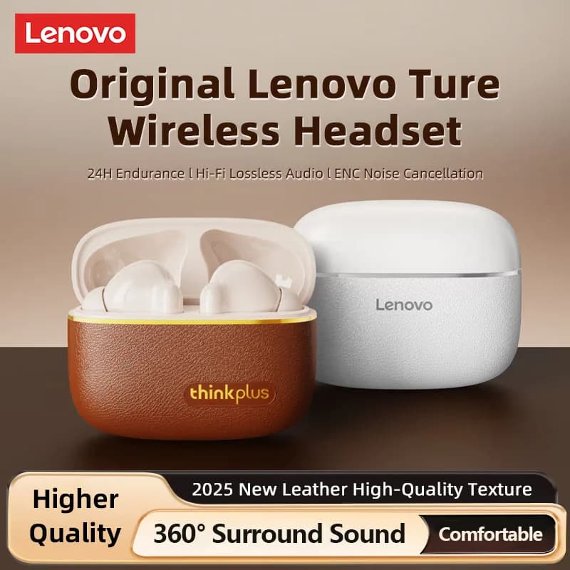 Lenovo LP27 Pro Wireless Bluetooth Headphones ENC Call Clear Noise Cancelling Touch Control Earphones Gaming Headset with Mic - 2
