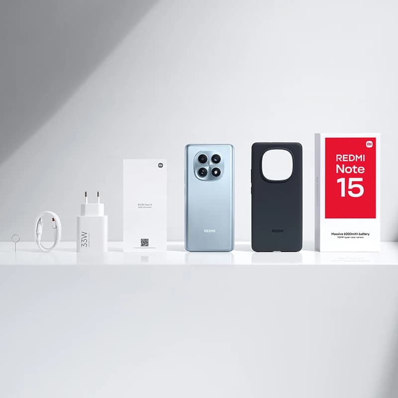 Xiaomi Mobile Phones Redmi Note 15 Global Version MTK Helio G100-Ultra 6.77' AMOLED Display 108MP Camera 6000mAh Smartphone - 6