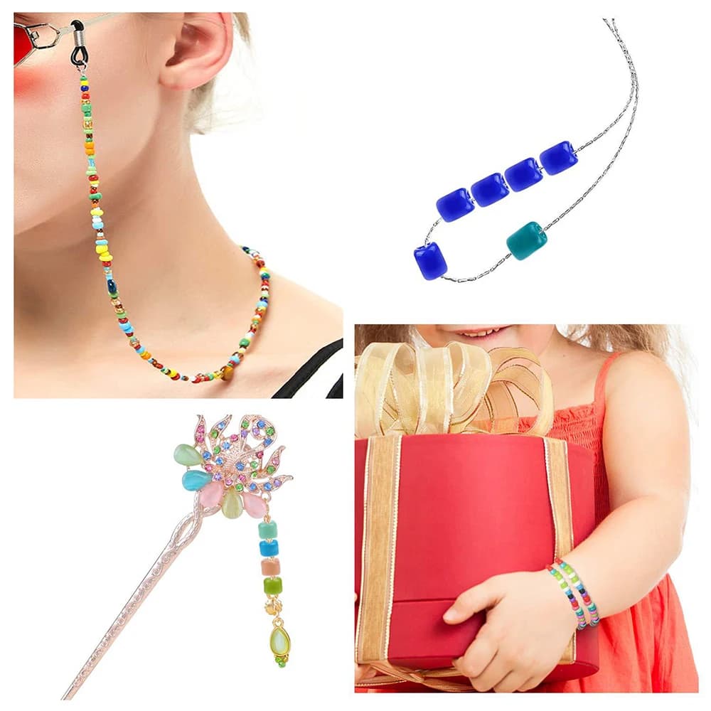 المعادن حبة تلوح في الأفق عدة النسيج الديكور المنوال للمجوهرات سوار DIY آلة الحياكة الإبداعية اليدوية الخرز الحياكة أداة - 4