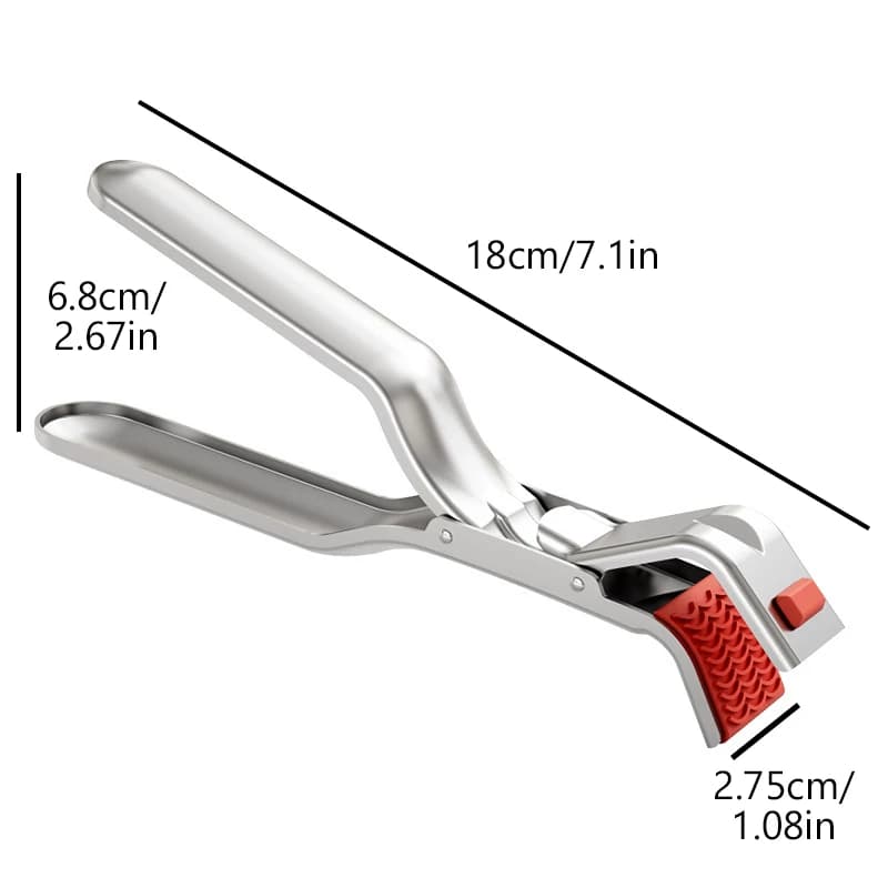 1 قطعة مكافحة السمط كليب حامل وعاء ساخن طبق المشبك وعاء عموم القابض كليب الهواء المقلاة طبق لوحة المسترد ملقط لوازم المطبخ - 6