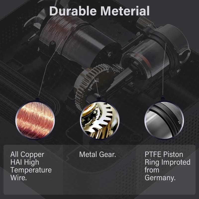 70mai Portable Air Compressor Tire Inflator Air Pump for Car Tires DC 12V Tire Pump Preset tire pressure For Bike Ball - 3