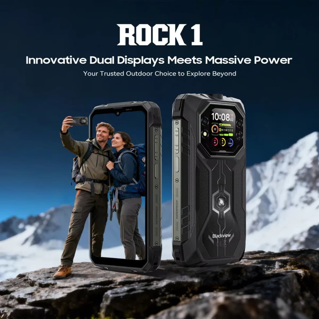 Blackview ROCK 1 AI Rugged Smartphone 6.56-inch 90Hz Display 256GB MediaTek Helio G81 4G Android 16 NFC Torch 15000mAh/33W - 3