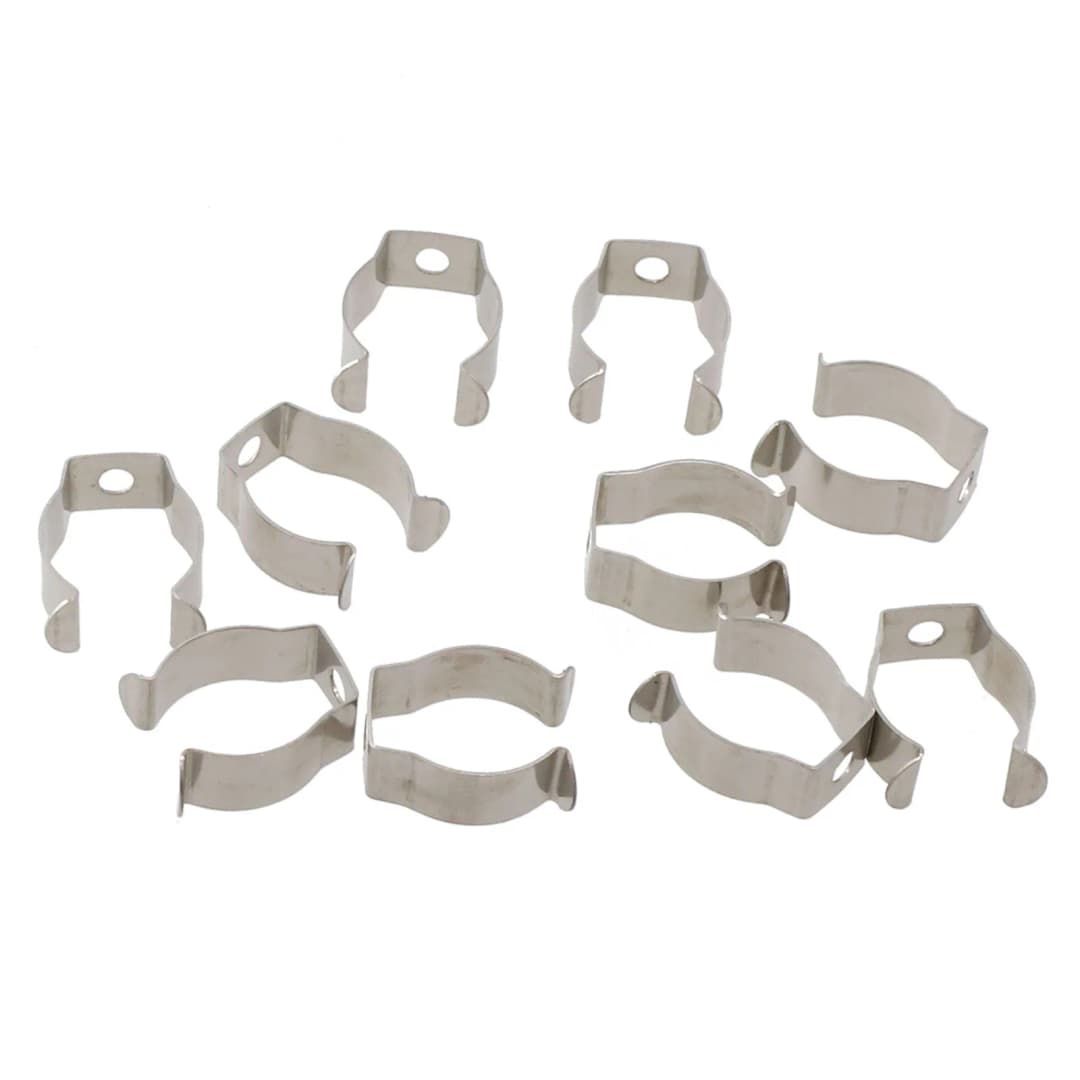 10 مشابك زنبركية قوية مع قاعدة ضيقة لتعليق الأدوات، مثالية للمرائب والمستودعات - 5