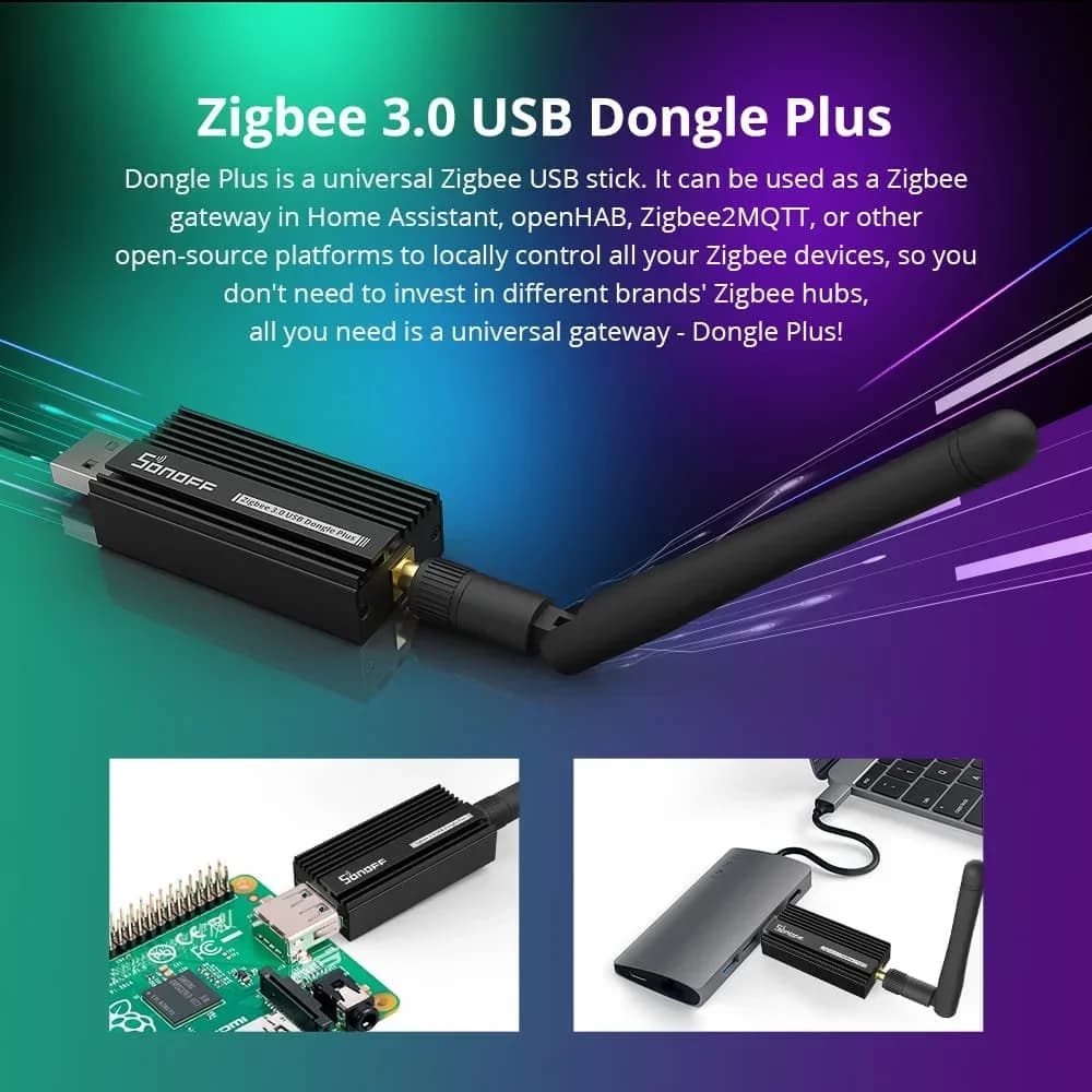 SONOFF ZBDongle-E USB Dongle Plus Zigbee Hub Universal Zigbee Gateway Wireless Sonoff Zigbee 3.0 Bridge Via ZHA Zigbee2MQTT - 2