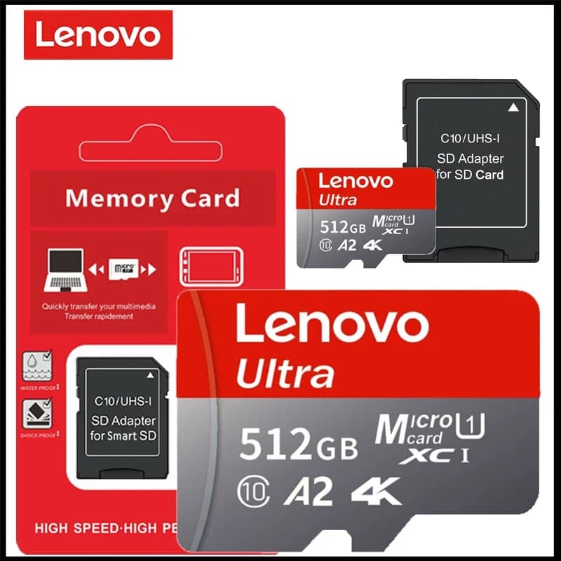 Lenovo Micro SD Card 1TB High Speed TF Flash Card Memory Card 128GB 256GB 512GB 1TB U3 V60 4K Full HD For GoPro Action Camera - 5