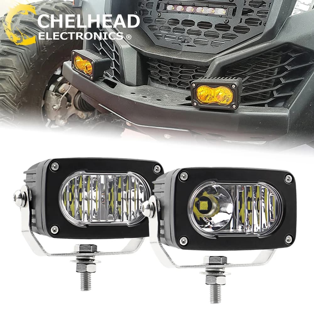 Led Pods Work Light for Car Motorcycle Off road SUV UTV Truck Boat Auxiliary Driving Ligthing Worklight Fog Bulbs 20W 2000LM