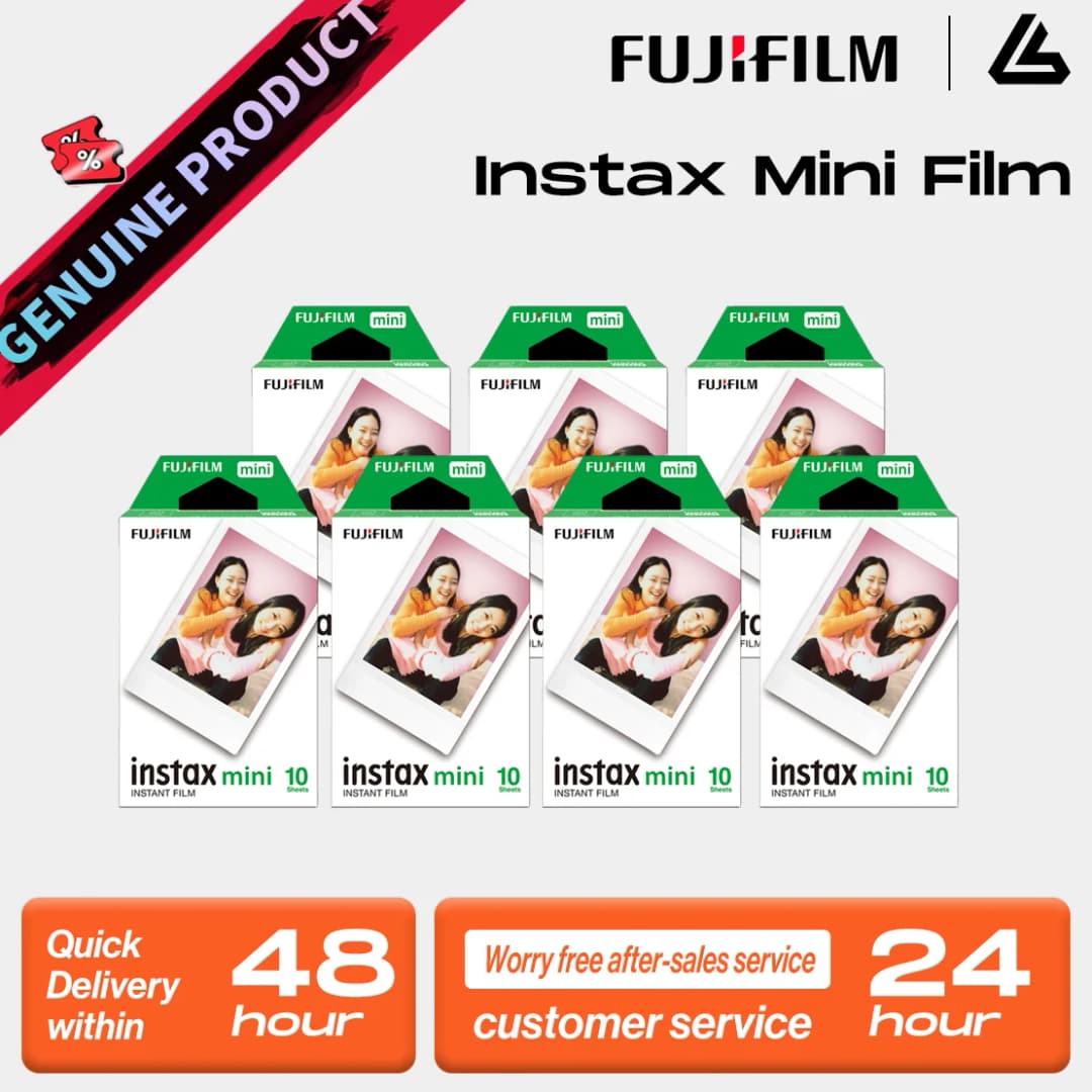 Fujifilm Instax Mini Film Paper 10-100 Sheets for Fuji Instant Film Cameras Instax Mini 12 11 9 40 70 90 Link Liplay EVO