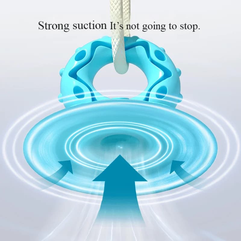 كرة كلب مع قاعدة شفط، مقاومة لطحن الأسنان، لعبة تفاعلية لتخفيف الملل وتعزيز القوة البدنية للحيوانات الأليفة - 5