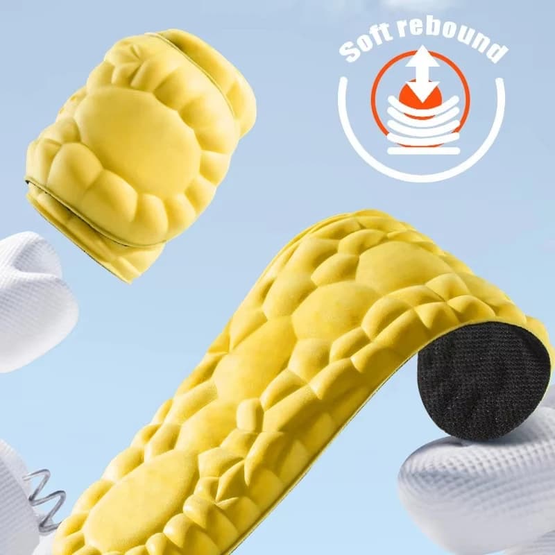 4D Cloud Technology Sports Insoles for Shoes PU Sole Soft Breathable Shock Absorption Cushion Running Orthopedic Care Insoles - 4