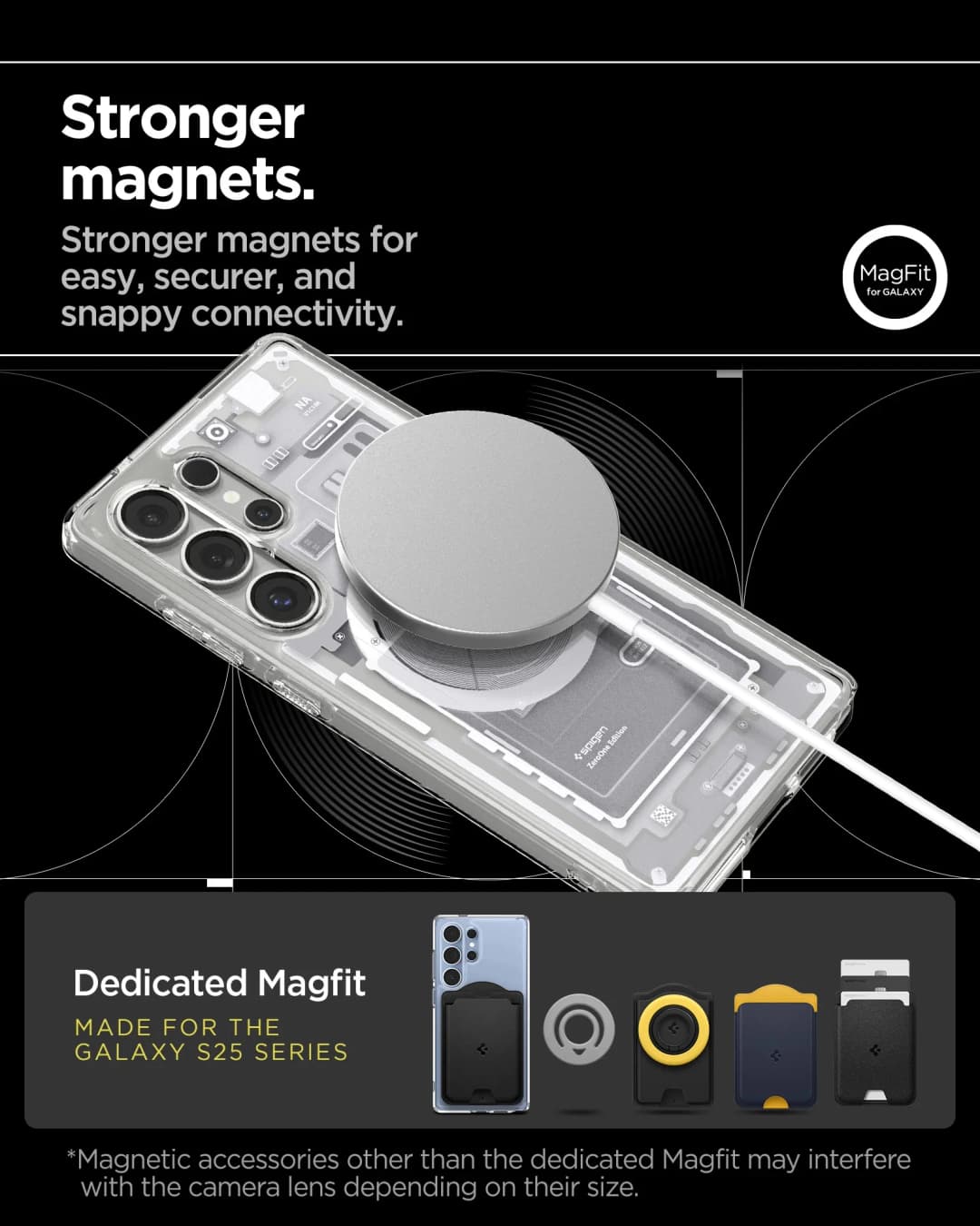 Spigen Ultra Hybrid Zero One MagFit Case for Samsung Galaxy S25 S24 S23 S22 Ultra S24 S25 Plus For Magsafe Wireless Charge Cover - 4