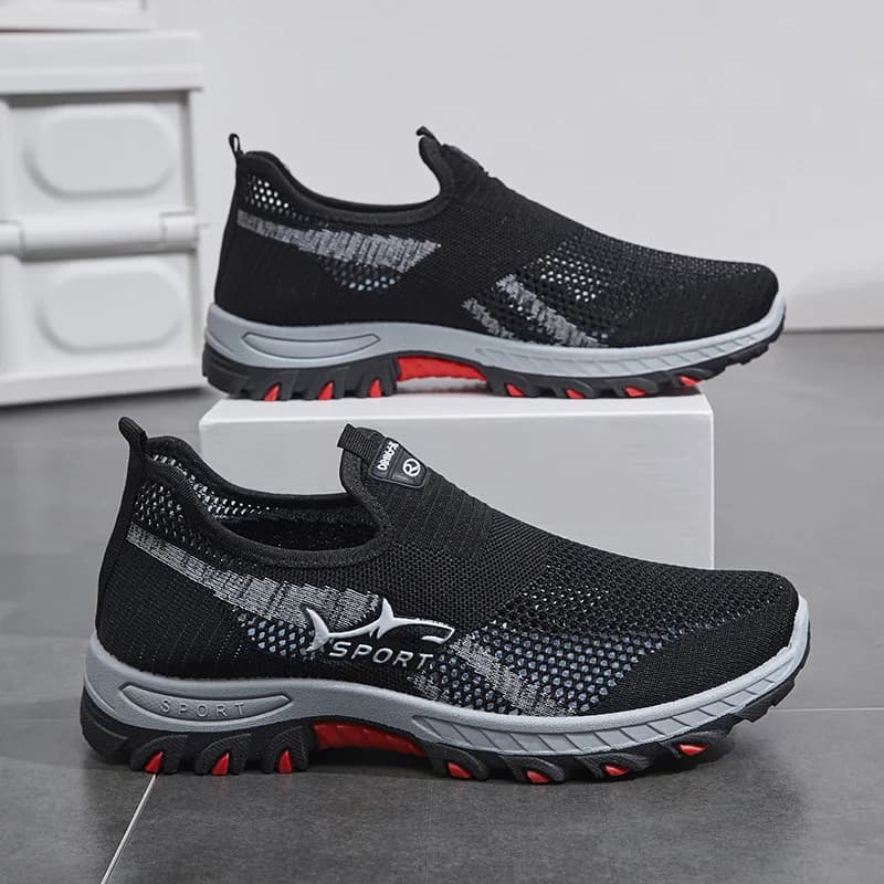 أحذية رجالية صيفية جديدة، ناعمة من الأسفل، كاجوال، شبكية، قابلة للتنفس، مريحة للأب في منتصف العمر وكبار السن - 3