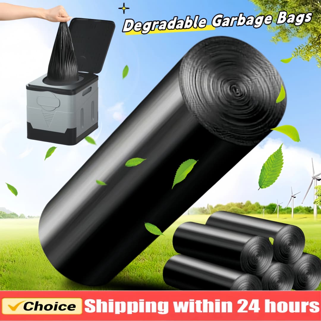 1-8 Roll Portable Toilet Car Toilet Bucket Trash Can Travel Outdoor Camp Folding Toilet for Tour Emergency Self-driving for Adul - 2