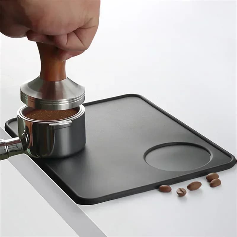 Silicone Coffee Tamper Mat Tamping Anti-skid Corner Edge Pad Office Bar Household Espresso Tamping Mat Coffeeware Accessories - 3