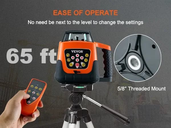EU Warehouse VEVOR 360 Rotary Laser Level Self-Leveling 500m Vertical Horizontal Scanning Professional Measurement Tool - 6
