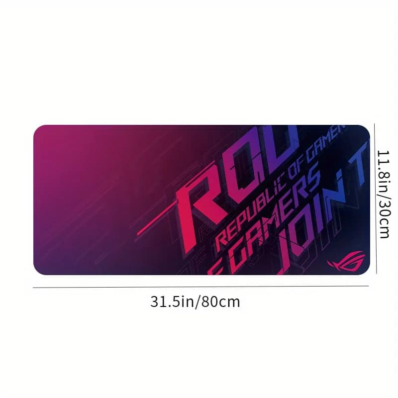 لوحة ماوس كبيرة ASUS Xxl، جمهورية اللاعبين ROG، سجادة ماوس، قاعدة مطاطية غير قابلة للانزلاق، لوحة مكتب للكمبيوتر ولوحة مفاتيح - 4