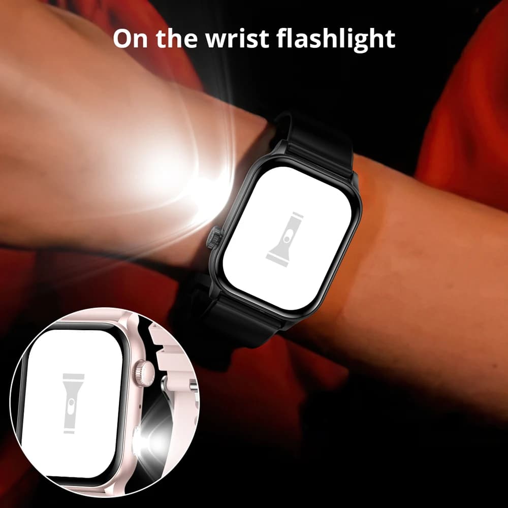 ساعة كولمي بي78 الذكية 2024 بشاشة 1.95 بوصة إتش دي أموليد مع كشاف ومكالمات صوتية وأكثر من 100 وضع رياضي ومراقبة صحية للرجال والنساء - 6