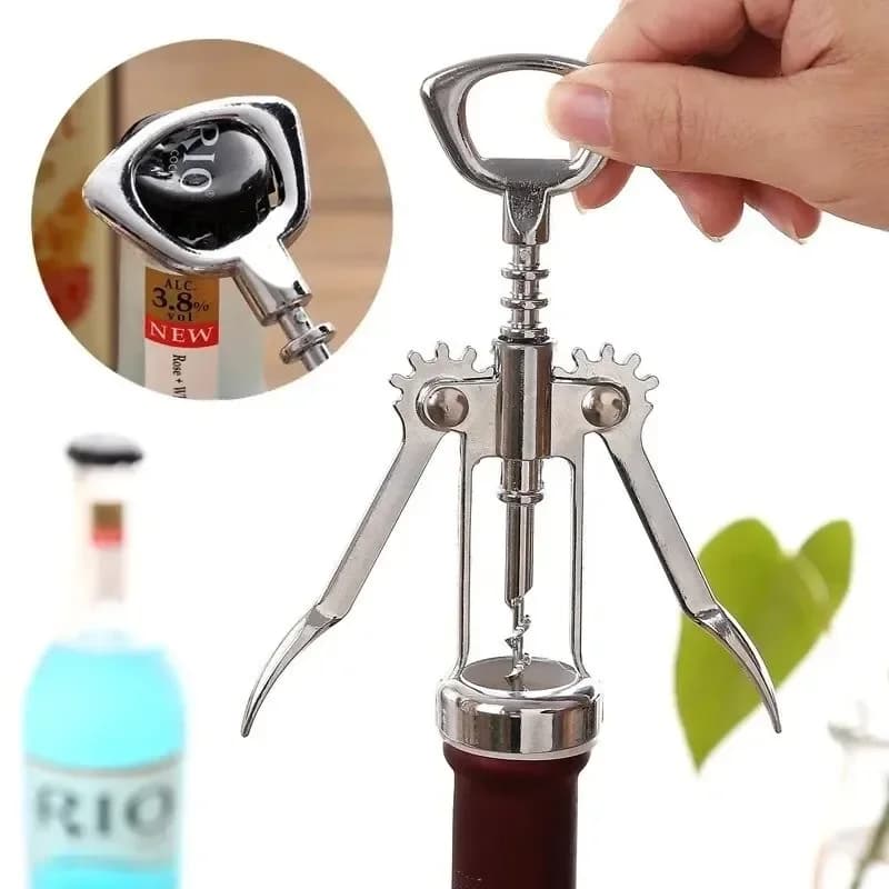 Red Wine Bottle Opener Beer Driver SteelWine Corkscrew Wine Opener Multifunctional Stainless Corkscrew Kitchen Supplies - 5