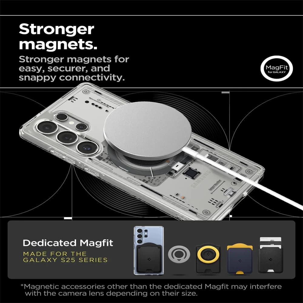 Spigen For Samsung Galaxy S25 Ultra S26 S24 S23 Ultra Plus Ultra Hybrid Magnetic Soft Case For Magsafe Transparent Soft Cover - 4