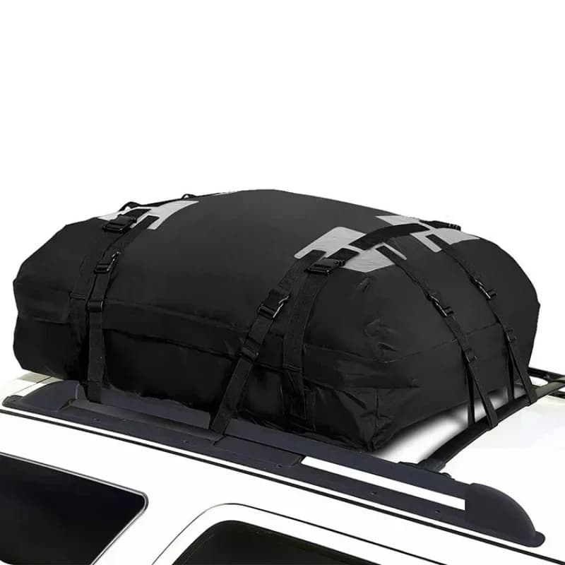 ​1PC SUV Roof Storage Bag​​ 600D Oxford Waterproof&Snowproof Travel Bag for RV/SUV/Wrangler Heavy Duty All Weather Cargo Carrier - 2