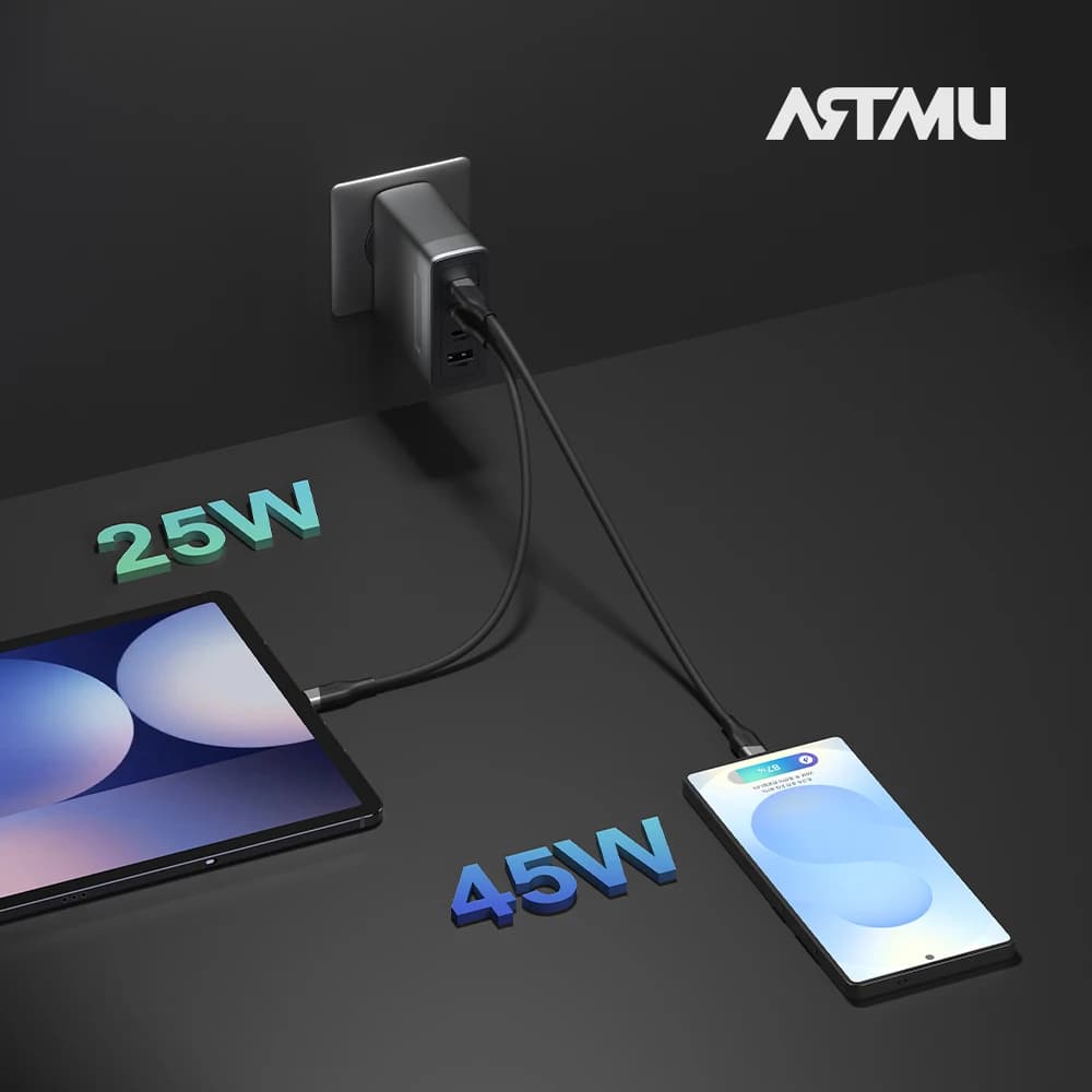 ARTMU GX110 PD 100W PPS GaN Grounded Multi-Port Ultra-Fast Charger - 6