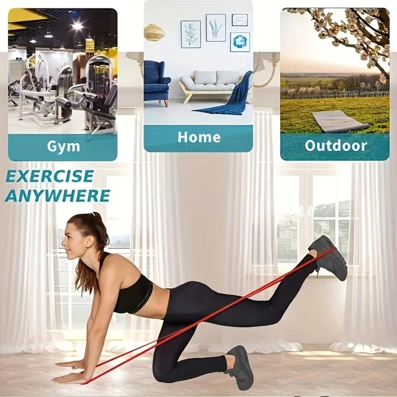 مجموعة أشرطة المقاومة أشرطة السحب المساعدة أشرطة التمارين أشرطة تمارين الساق لصالة الألعاب الرياضية اللياقة البدنية معدات التمرين المنزلي - 5