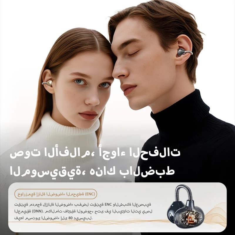 Lenovo Original LES12 Wireless Headphones NEW TWS Bluetooth 6.0 HD Microphone HIFI Earphones Noise Cancellation Touch ENC Call - 6