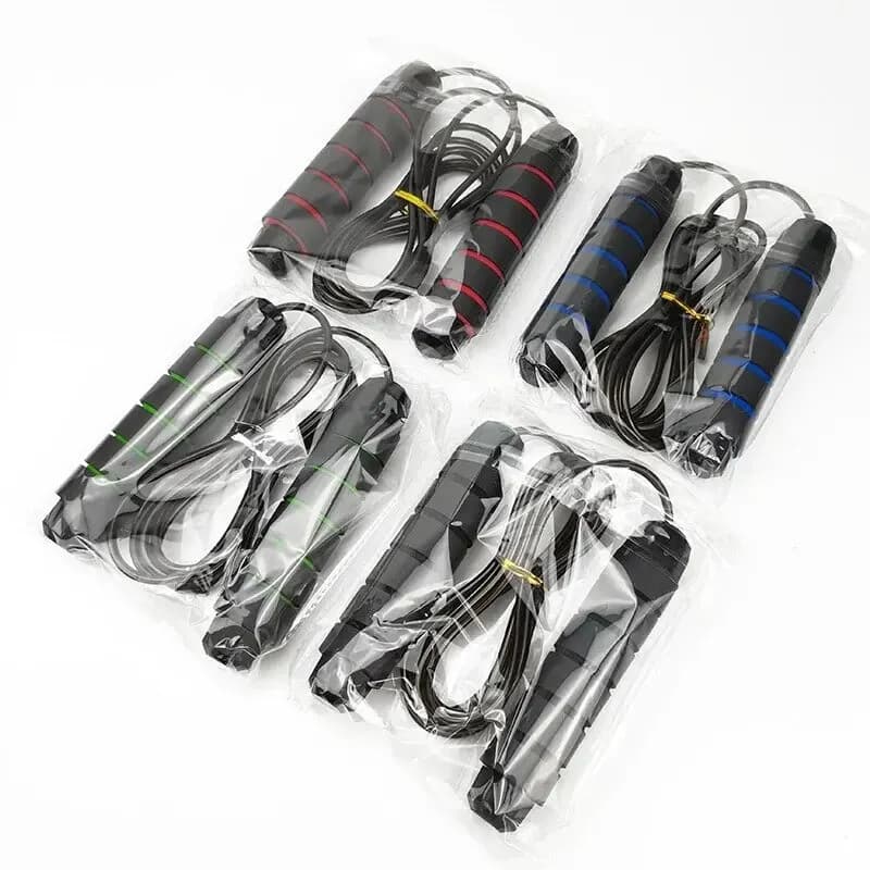 حبل قفز احترافي سريع خالي من التشابك - مقبض فوم - حبل صلب قابل للتعديل للياقة البدنية والجسم النحيف - 6