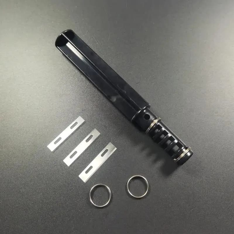 صانع دانتيل جلدي، أداة قطع يدوية مع 3 شفرات للحرف الجلدية - 6