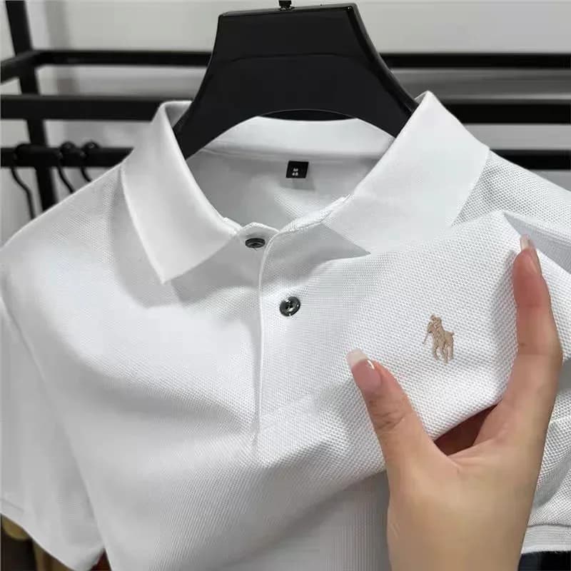 2026 Printed Short Sleeve Men's Polo Shirt Summer New Comfortable Breathable Casual T-Shirt Fashionable Business Polo Shirts - 2