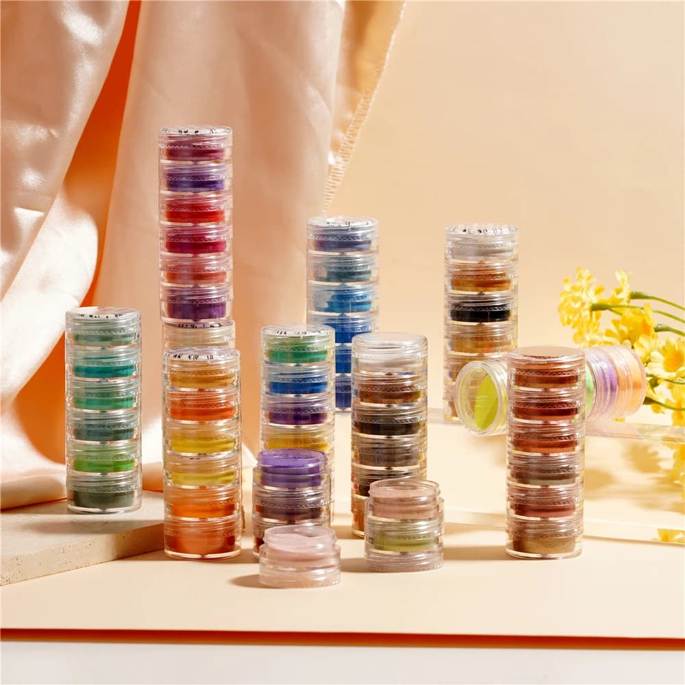 6 ألوان/مجموعة مسحوق اللؤلؤ الصباغ الراتنج قالب تلوين صبغ بيرليسسينت الايبوكسي الراتنج الصباغ DIY بها بنفسك الايبوكسي الراتنج الحرف لوازم - 3