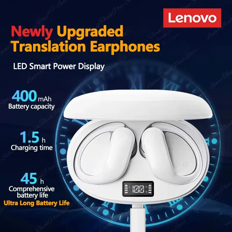 سماعات أذن مترجمة ذكية لينوفو XT55 OWS بلوتوث 5.4 لاسلكية تقليل الضوضاء مكالمات HD مع ميكروفون للسفر - 3