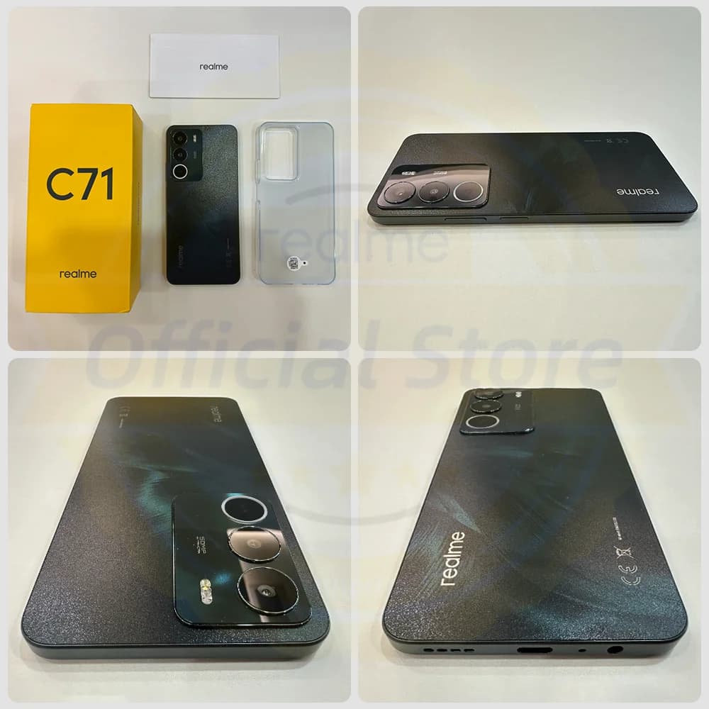 [العرض الأول عالميًا] هاتف realme C71 الذكي ببطارية 6300 مللي أمبير وشحن 45 واط وشاشة 6.67 بوصة بمعدل تحديث 120 هرتز وكاميرا 50 ميجابكسل ومعالج UNISOC T7250 وتقنية NFC ودرجة حماية IP64 - 6