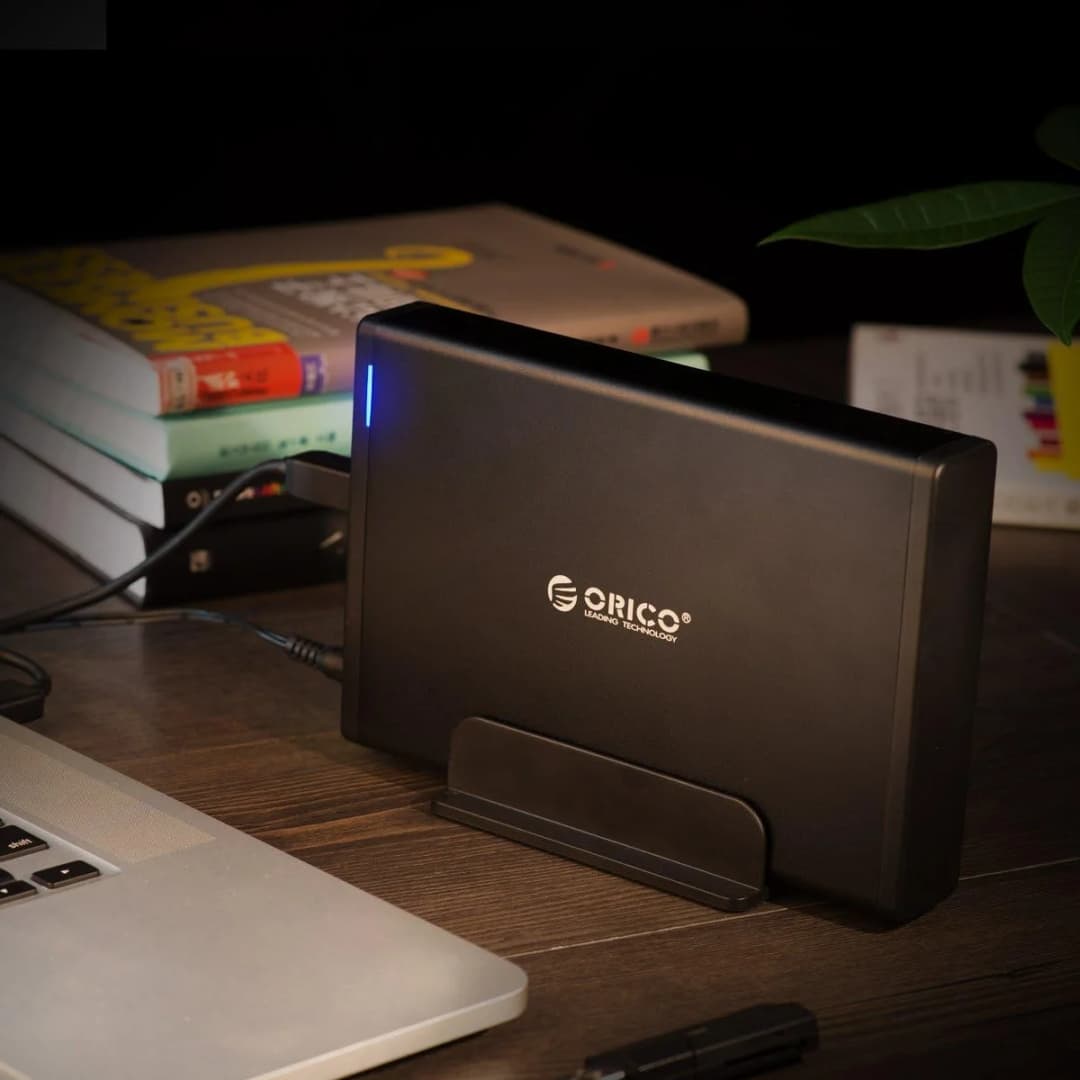 علبة أقراص صلبة ORICO 3.5 بوصة Type-C وUSB3.0 مع غلاف خارجي SATA إلى USB 3.1 لقارئ الأقراص الصلبة الخارجية 2.5/3.5 بوصة - 6