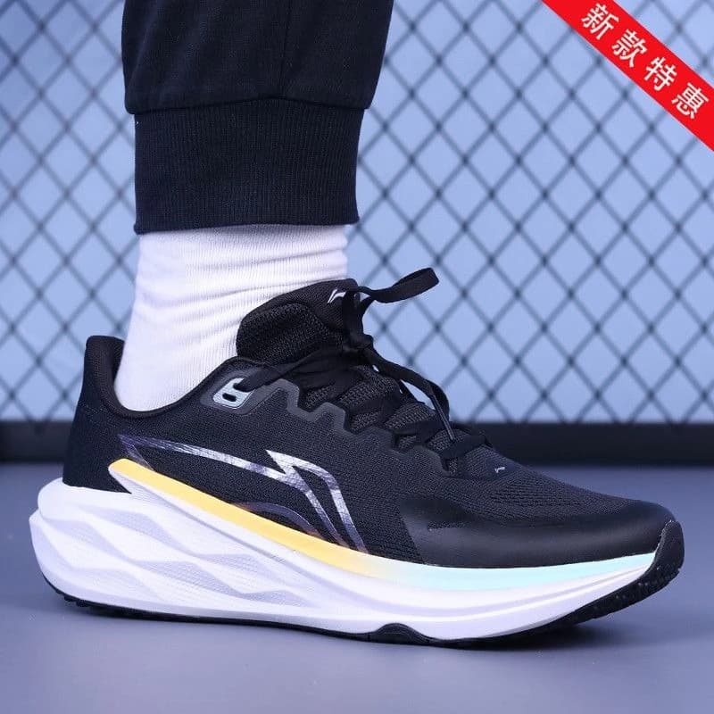Li Ning Men's Running Shoes Wind Wing 2-Shock Breathable Anti slip Wear resistant Professional Sports Shoes