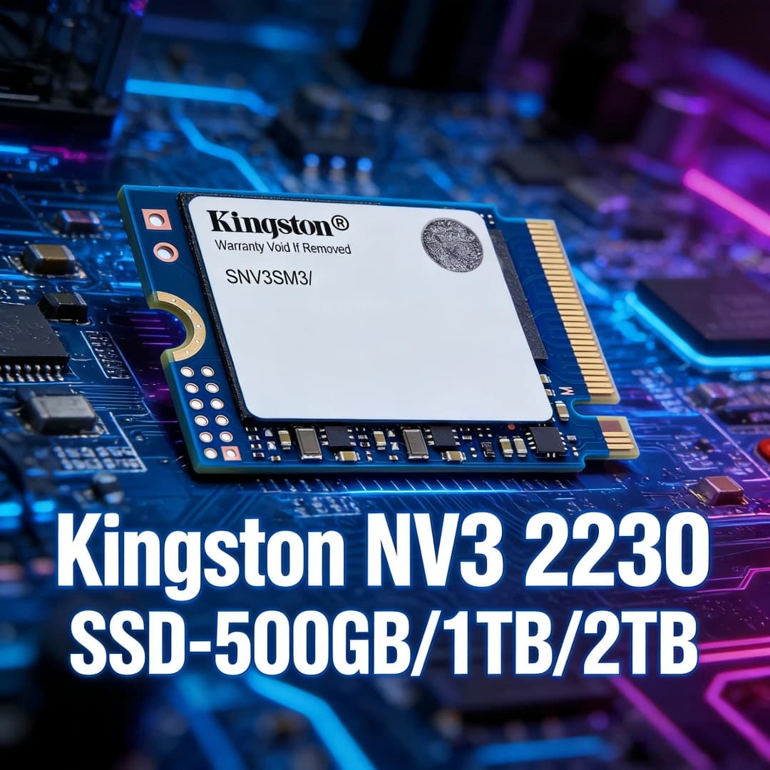 Kingston OM3 128GB/256GB & NV3 500GB 1TB 2TB M.2 2230 PCIe 4.0 NVMe SSD | Up to 6000MB/s-Stream Deck, Laptop, Desktop Compatible - 4