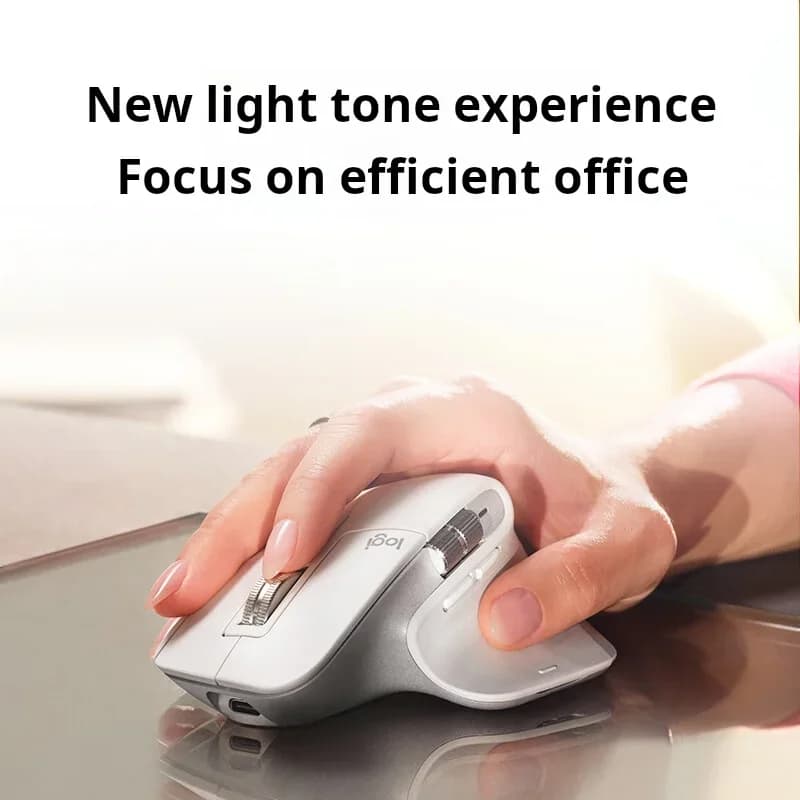 ماوس بلوتوث لاسلكي Logitech MX Master 3S - دقة 8000 DPI، نقرات صامتة، تصميم مريح تلقائي، متوافق مع G102/G203/G304/G305/M220/M350/M650/M650L/M750 - 3