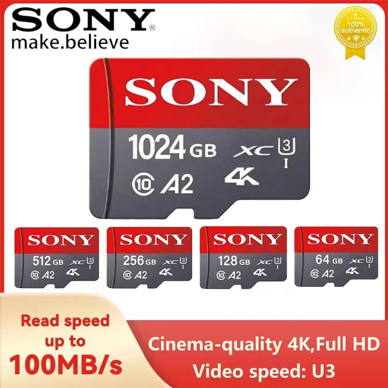 بطاقة ذاكرة SONY Ultra Micro TF SD، 1024/512/256/128 جيجا، سرعة عالية C10 U3 V30، للكاميرات والطائرات بدون طيار