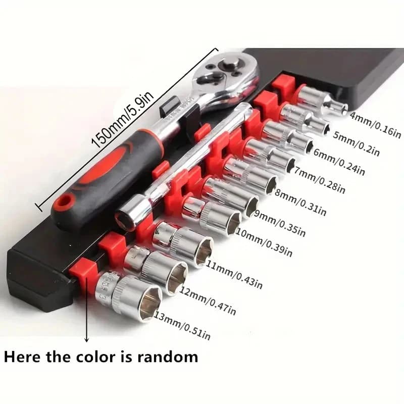 New Upgrade Wrench Socket Set Hardware Car Boat Motorcycle Bicycle Repairing Tool Short Socket Ratchet Auto Repair Tools Hand - 5
