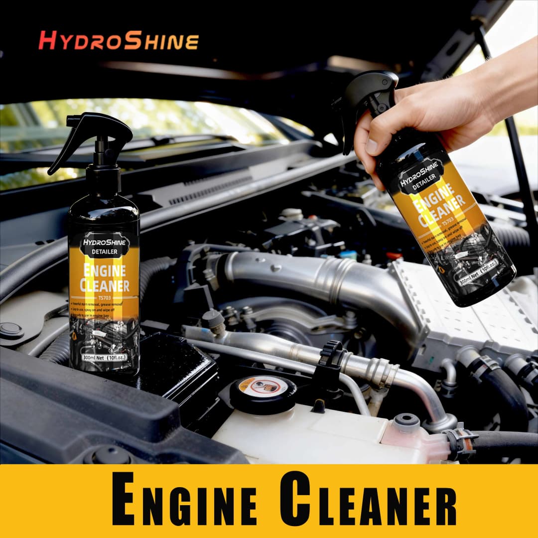 رذاذ تنظيف محرك السيارة Hydroshine للعناية بالمحرك إزالة الغبار والزيوت الثقيلة أداة تنظيف قوية للمحرك