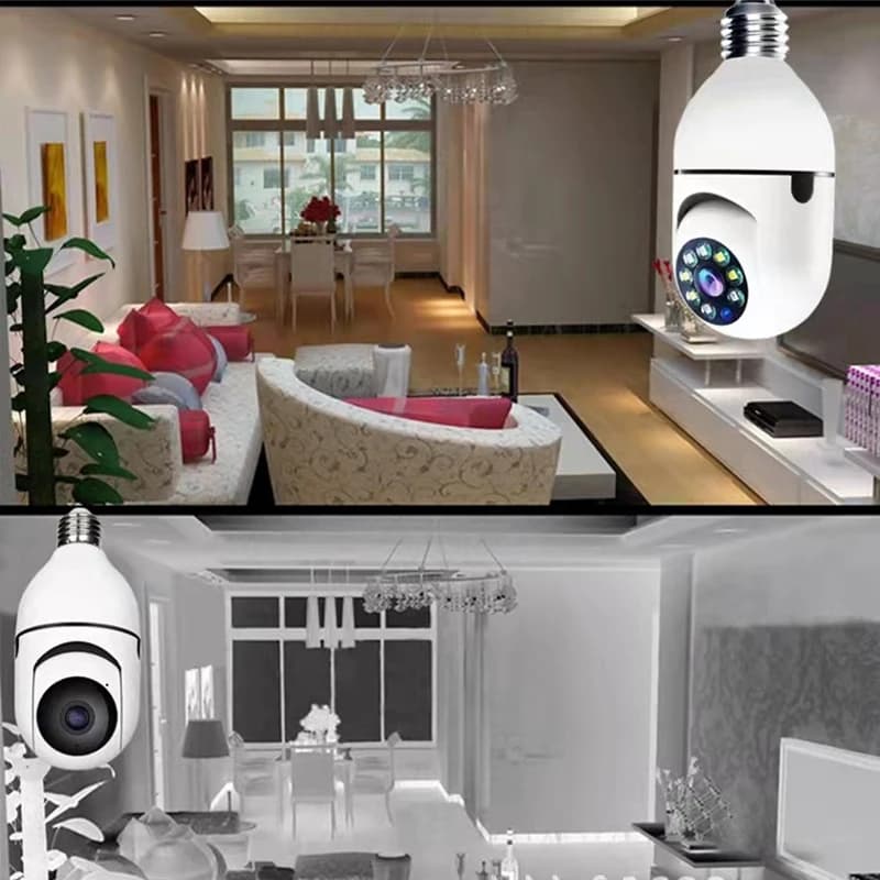 Smart Home 2.4G E27 Bulb Wifi Surveillance Camera HD Night Security Video Surveillance Supprt Two Way Audio Mobile Motion - 5