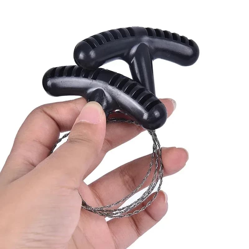 Manual Hand Steel Travel Tools Outdoor Camping Hiking Rope Chain Saw Practical Portable Emergency Survival Gear Steel Wire Kits - 4