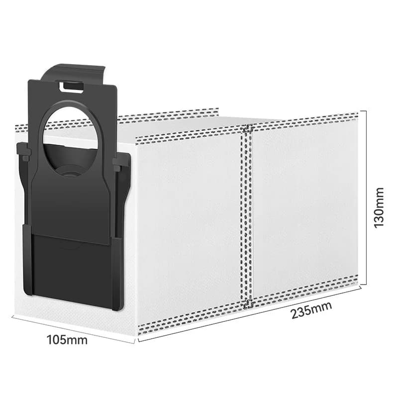 قطع غيار مكنسة Dreame L10s Ultra Gen 2 / L30s Ultra الروبوتية: فرش جانبية رئيسية، مناديل تنظيف، فلاتر HEPA، أكياس غبار - 5