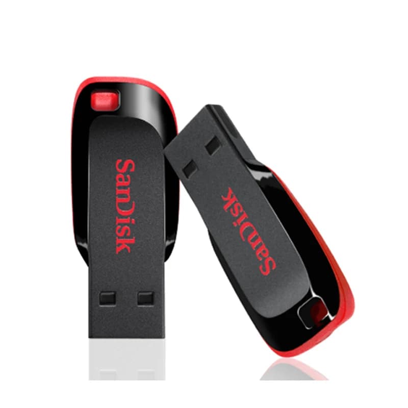 Sandisk Pendrive بسعة 128 جيجابايت و64 جيجابايت و32 جيجابايت و16 جيجابايت، فلاش درايف USB صغير، فلاش درايف USB 2.0، عصا ذاكرة للهاتف
