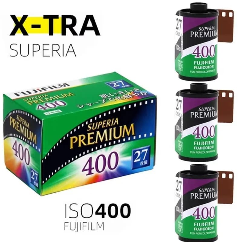1/2/3 Roll Fujifilm Superia Premium X-TRA 400 Color 35mm Film 36 Exposure For 135 Format Camera - Expiry Date:2027